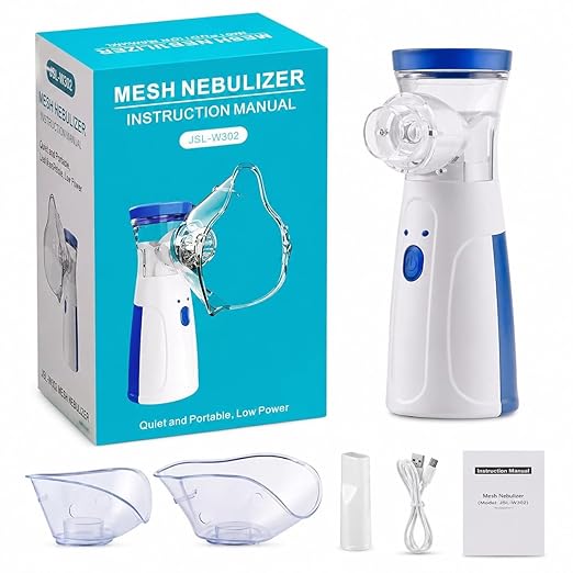 Portable Mesh Nebulizer Machine for Adults & Kids
